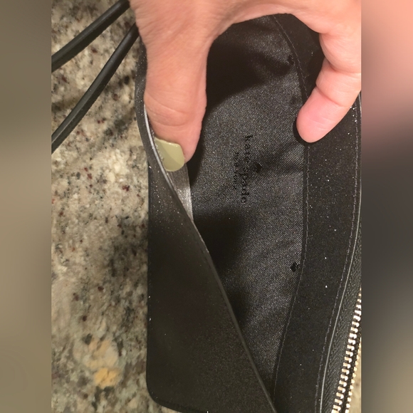 NWT Kate Spade Lucy Glitter Medium L-Zip Wristlet - Picture 8 of 8